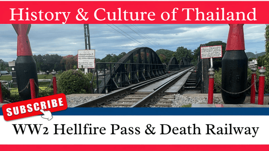 A picture of bridge over the river Kwai. Thumbnail for History & Culture of Thailand: Hellfire pass & the death railway world war 2