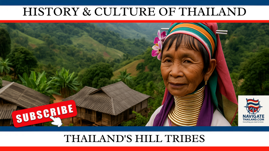 Picture of a Hmong lady with gold rings around her neck. Blog thumbnail