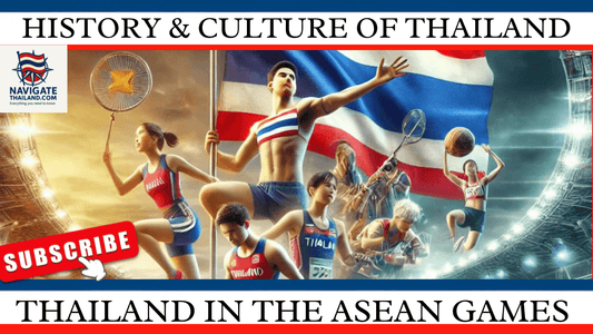 Picture of Thai athletes in ASEAN games. Thumbnail for History & Culture of Thailand. Thailand in the ASEAN games.