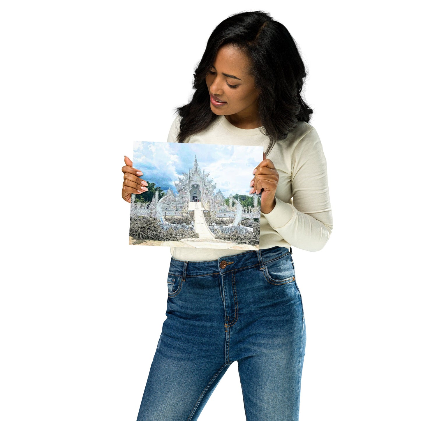 Heavenly Vision – The White Temple Poster (Chiang Rai, Thailand) - Navigate Thailand