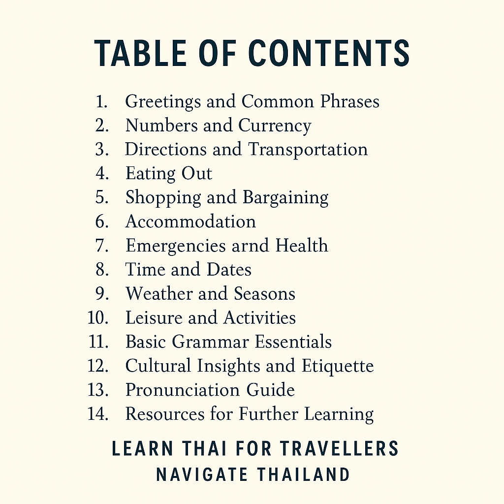 Learn Thai for Travellers - Navigate Thailand