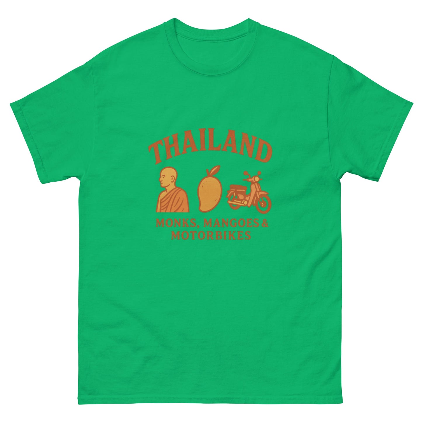 Monks, Mangoes & Motorbikes Unisex T-Shirt - Navigate Thailand