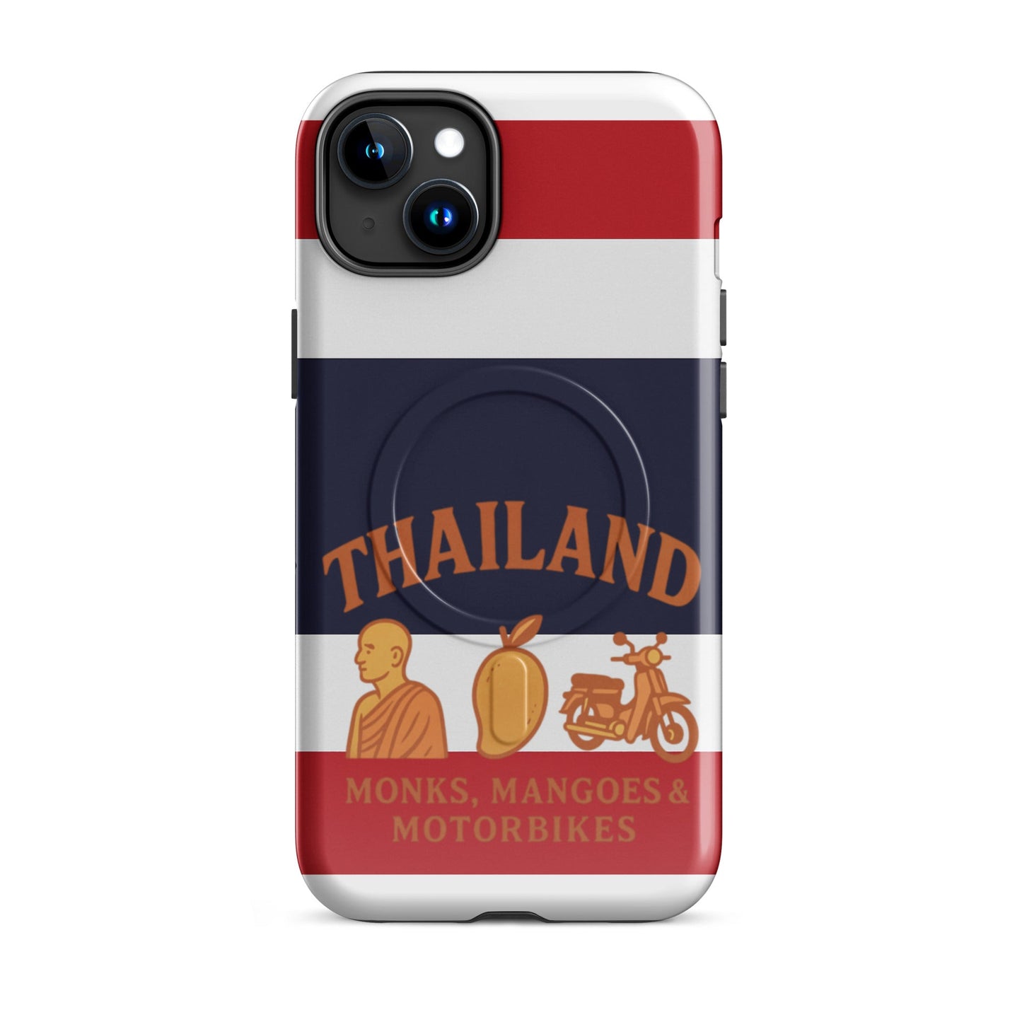 Thailand Monks, Mangoes & Motorbikes MagSafe® tough case for iPhone® - Navigate Thailand