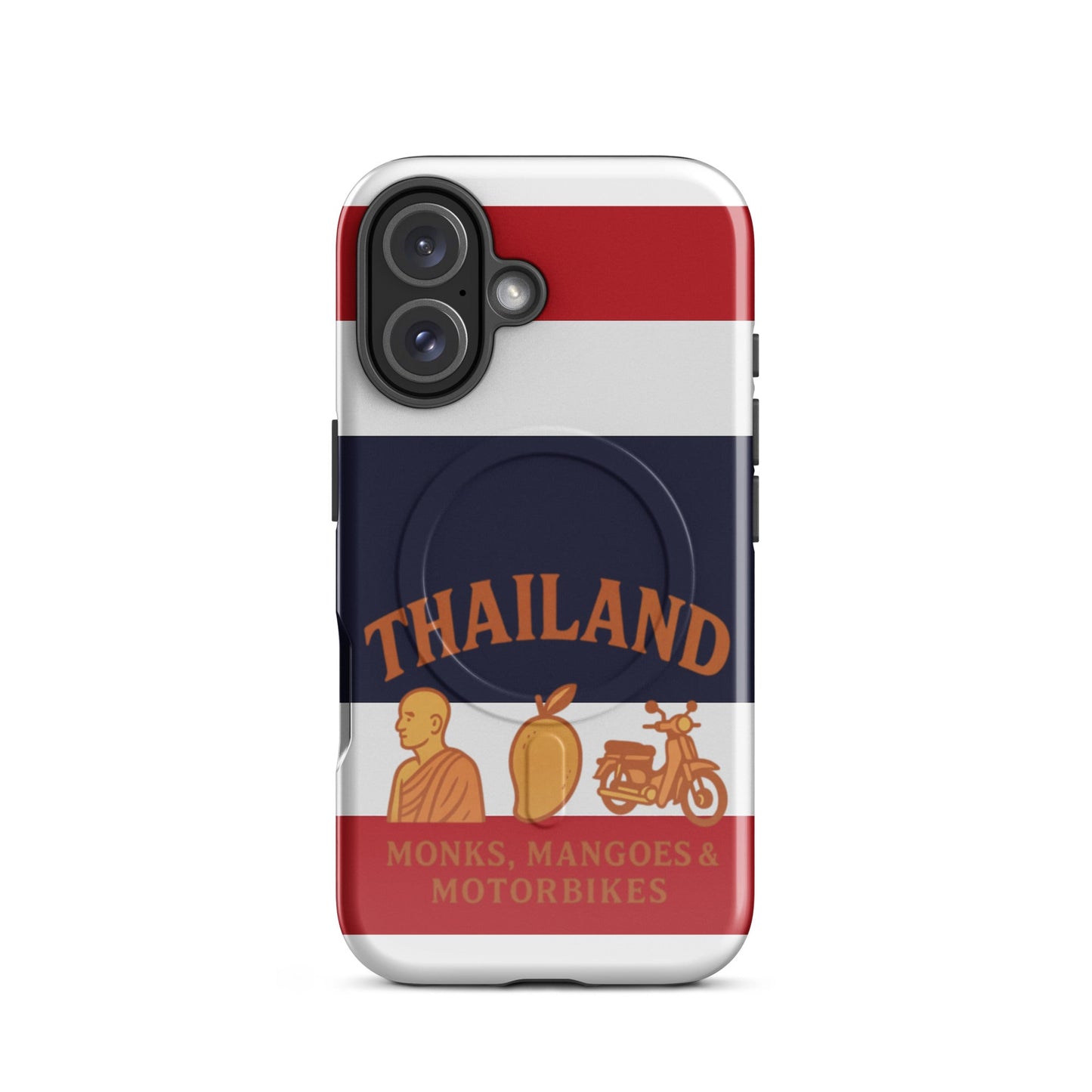 Thailand Monks, Mangoes & Motorbikes MagSafe® tough case for iPhone® - Navigate Thailand