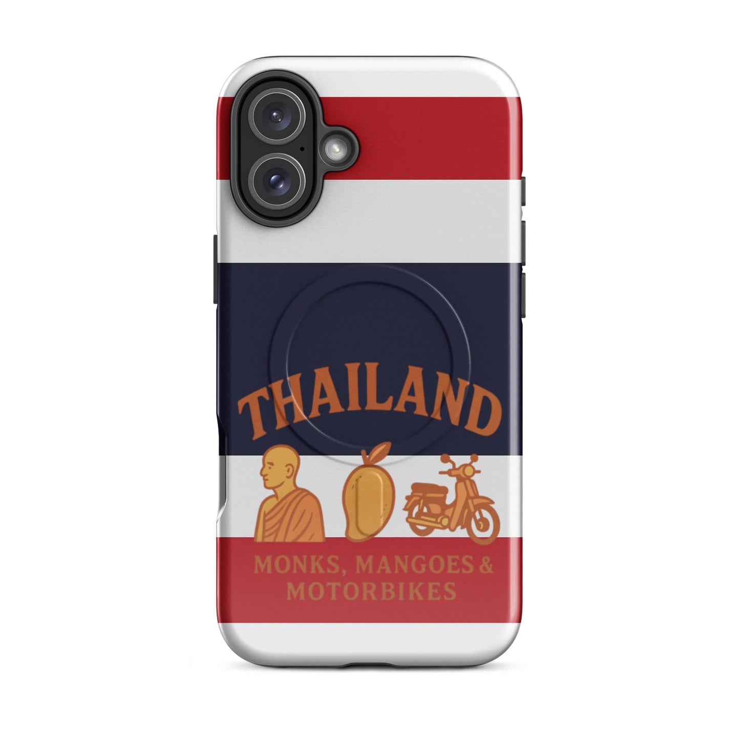 Thailand Monks, Mangoes & Motorbikes MagSafe® tough case for iPhone® - Navigate Thailand