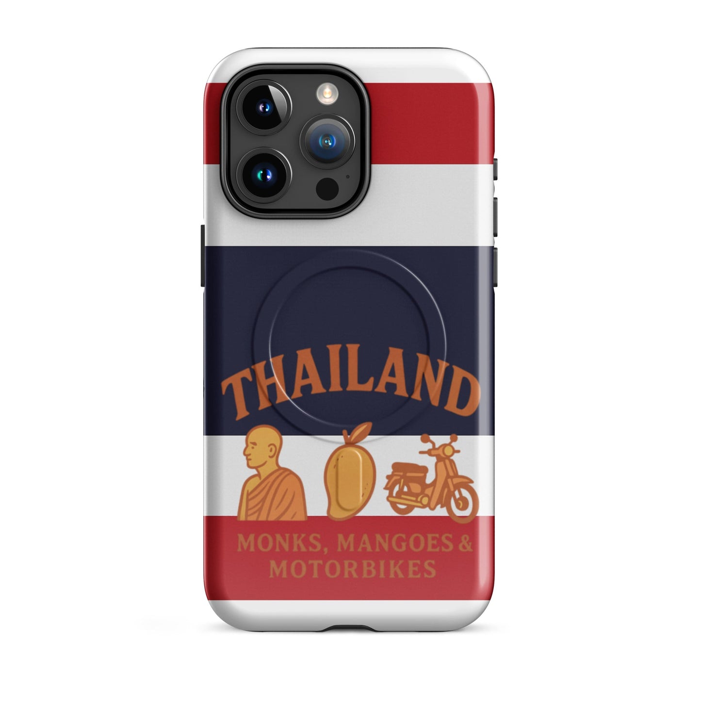 Thailand Monks, Mangoes & Motorbikes MagSafe® tough case for iPhone® - Navigate Thailand