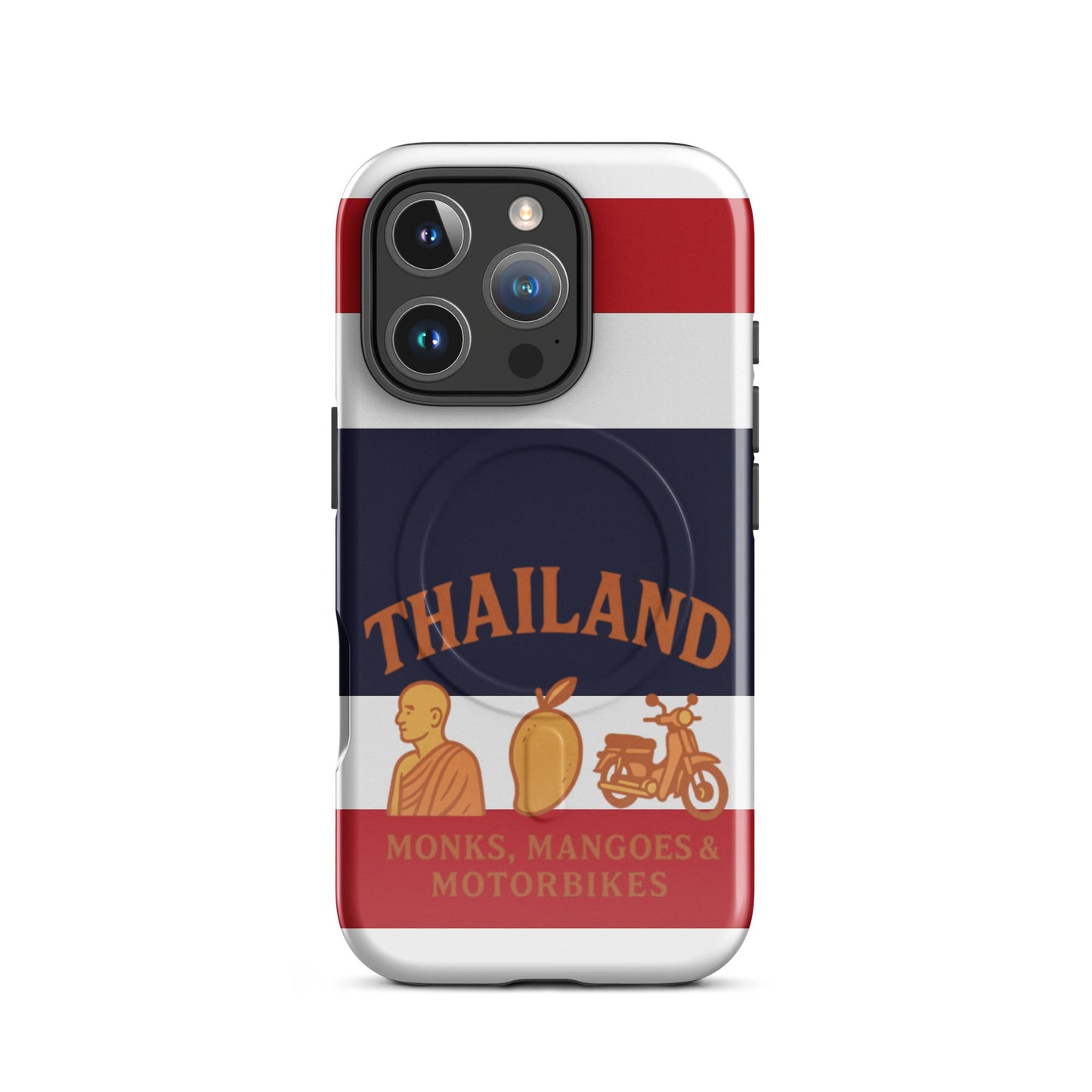 Thailand Monks, Mangoes & Motorbikes MagSafe® tough case for iPhone® - Navigate Thailand