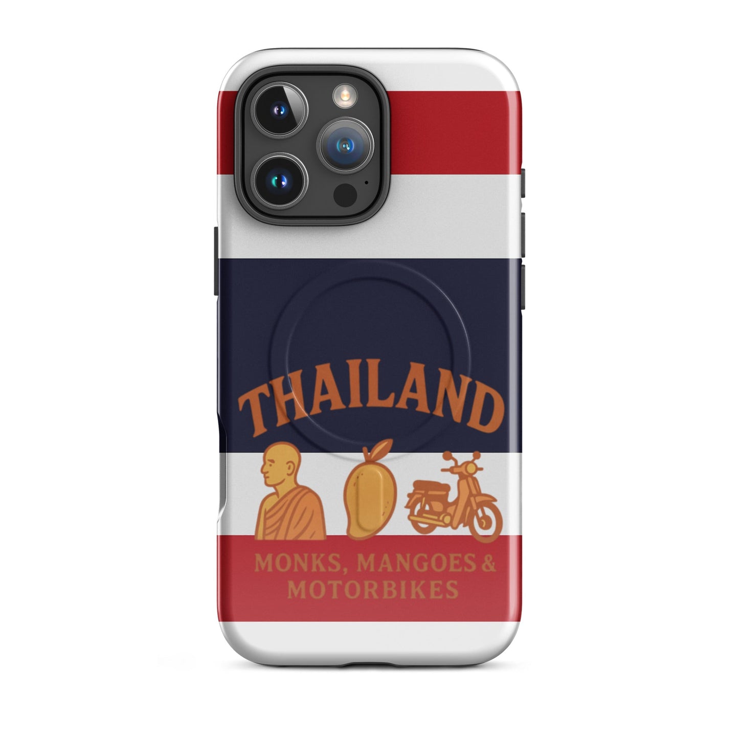 Thailand Monks, Mangoes & Motorbikes MagSafe® tough case for iPhone® - Navigate Thailand