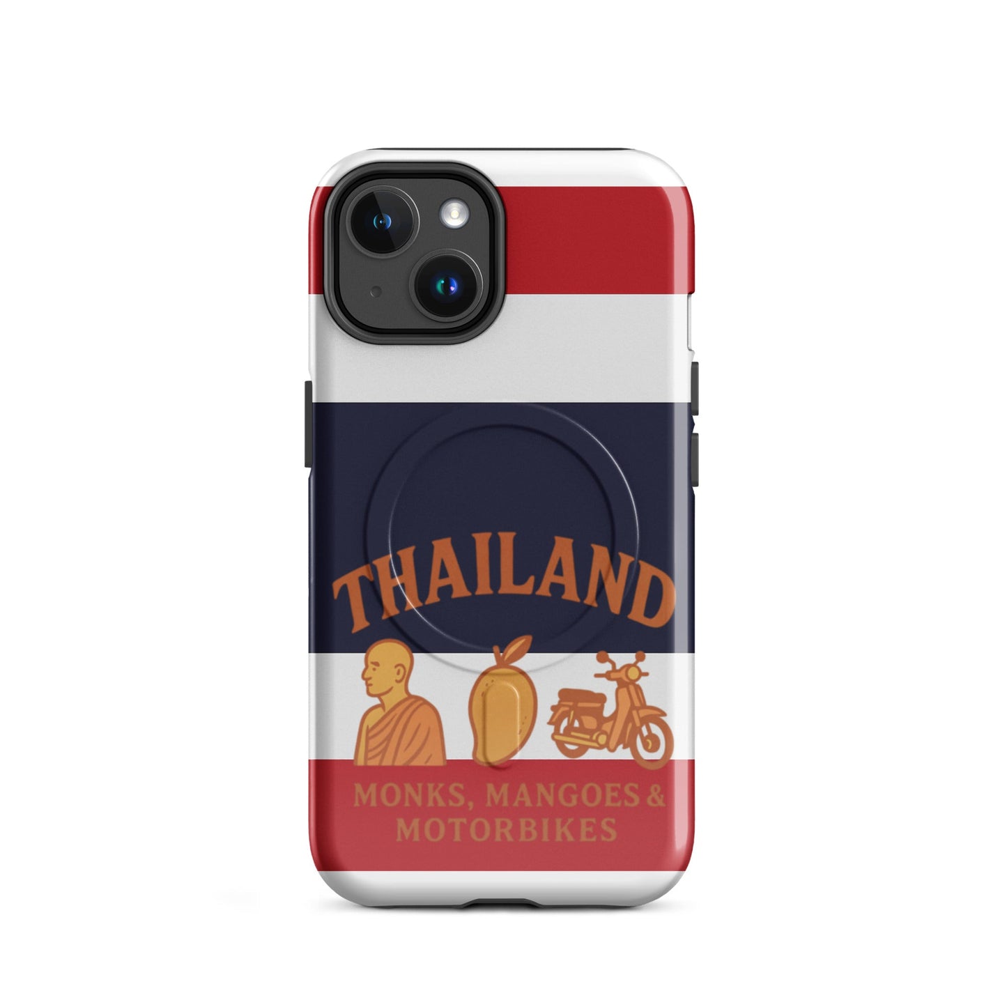 Thailand Monks, Mangoes & Motorbikes MagSafe® tough case for iPhone® - Navigate Thailand