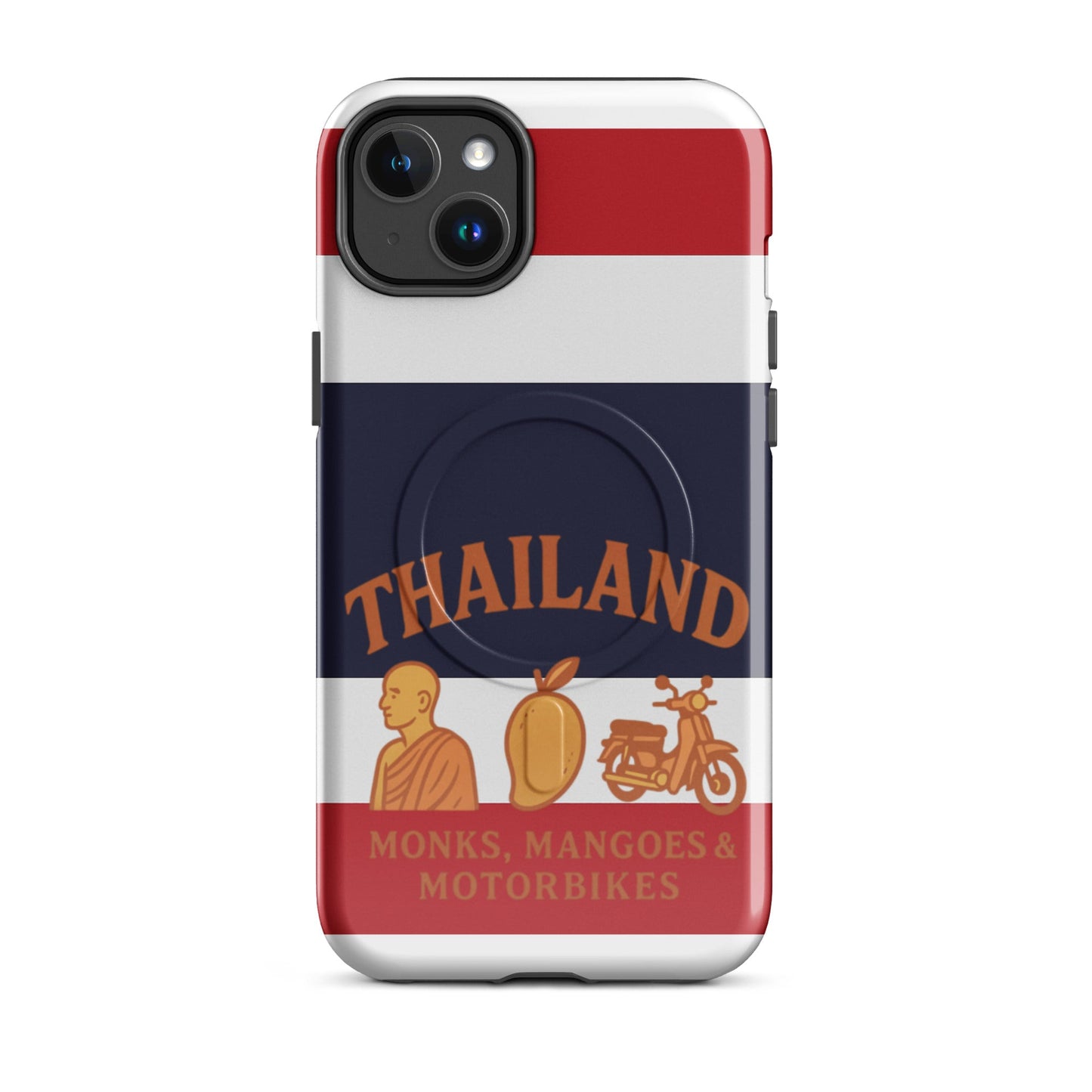 Thailand Monks, Mangoes & Motorbikes MagSafe® tough case for iPhone® - Navigate Thailand