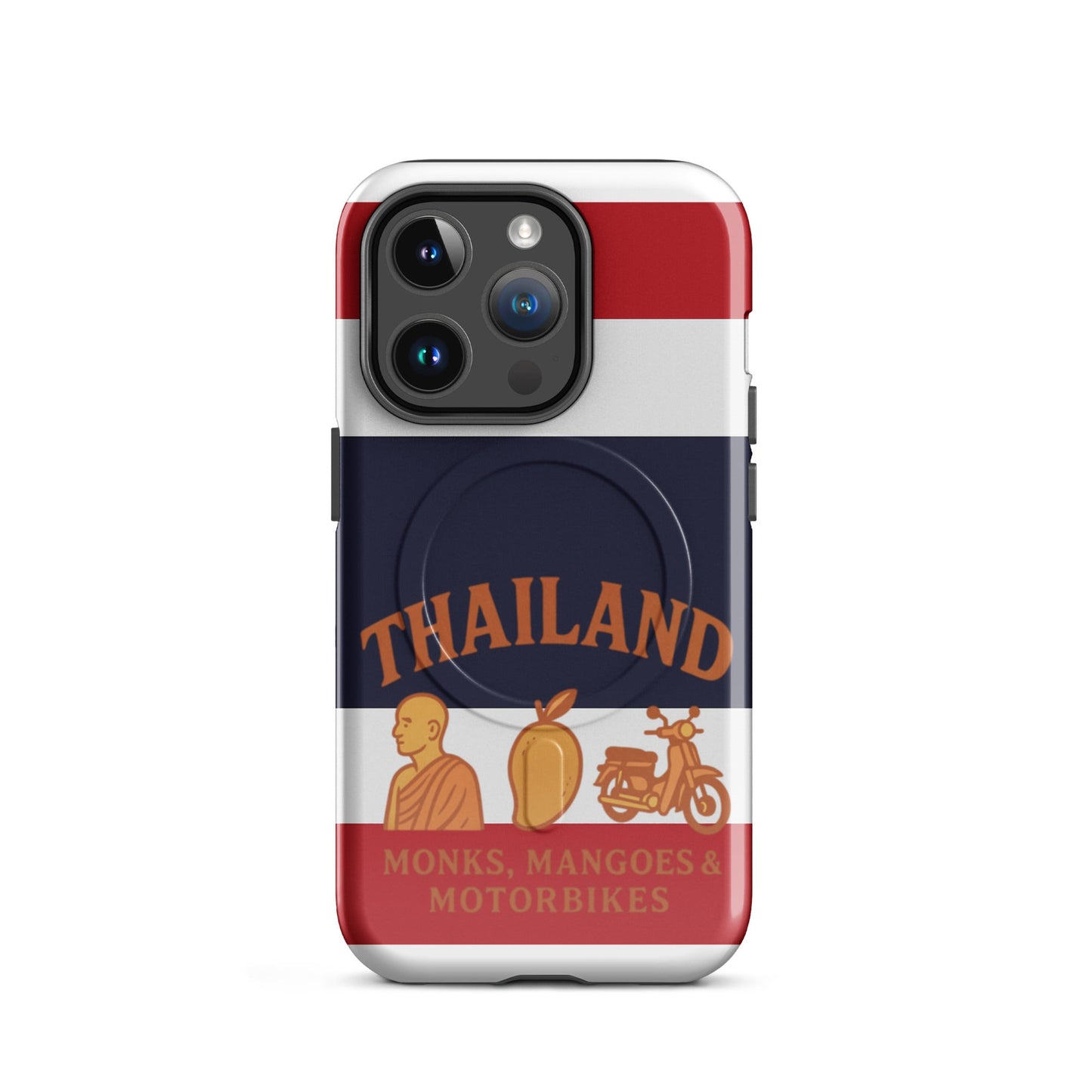 Thailand Monks, Mangoes & Motorbikes MagSafe® tough case for iPhone® - Navigate Thailand