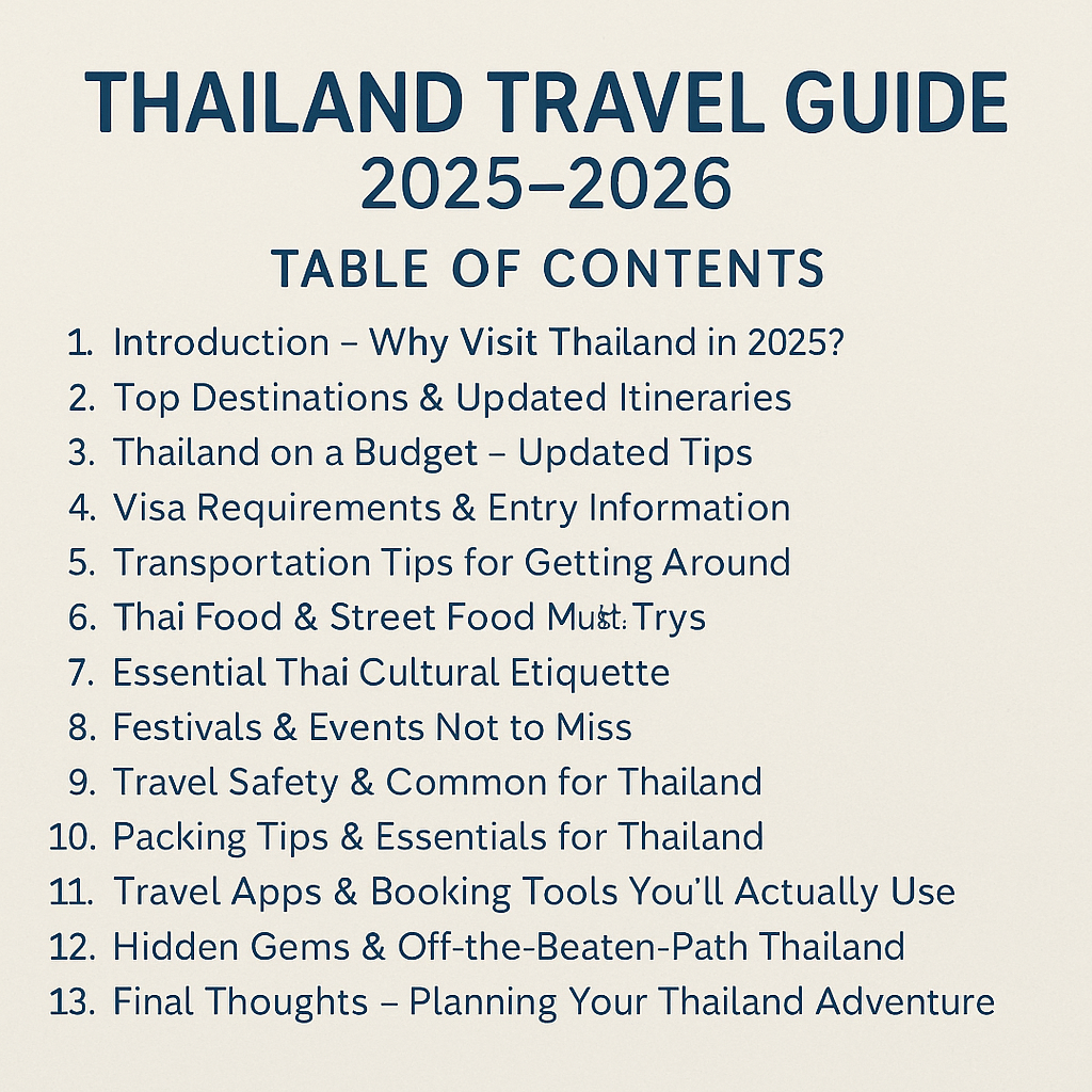 Thailand Travel Guide: 2025 - 2026 - Navigate Thailand