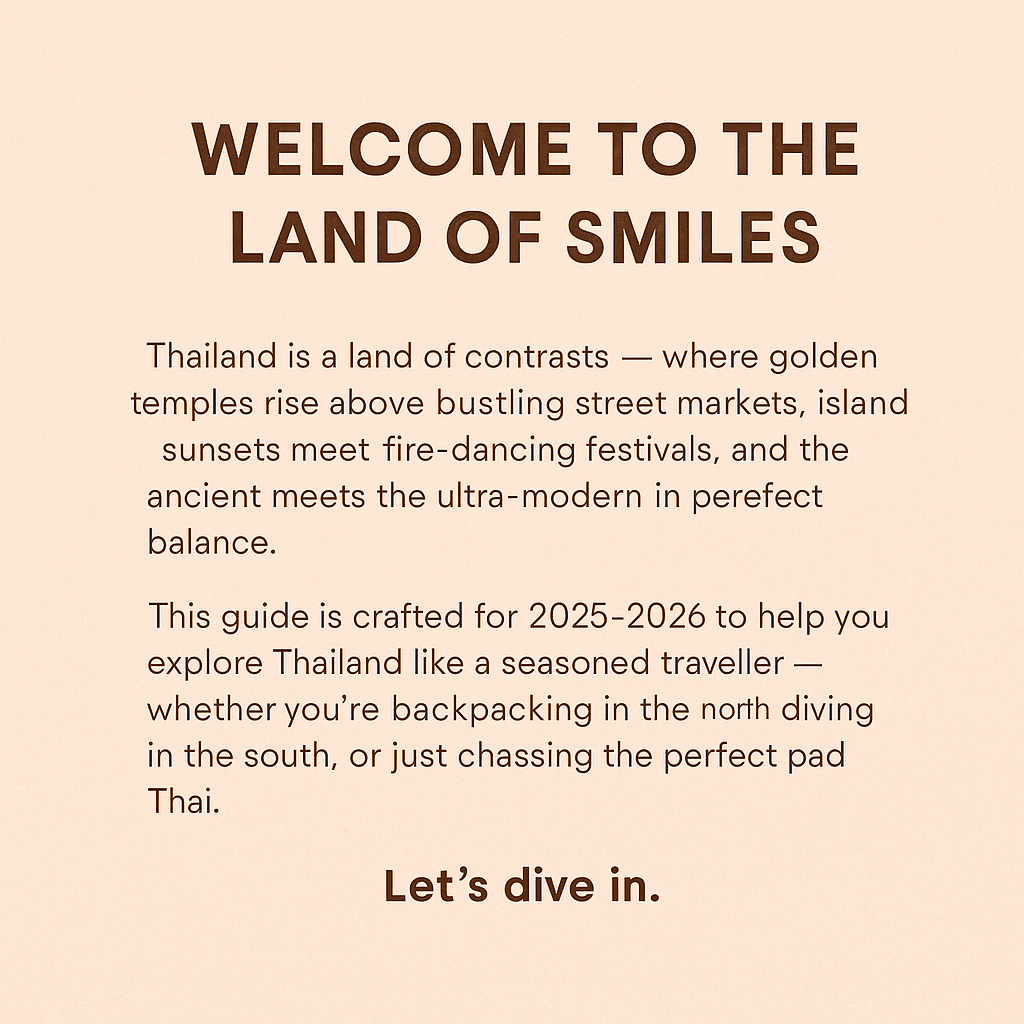 Thailand Travel Guide: 2025 - 2026 - Navigate Thailand