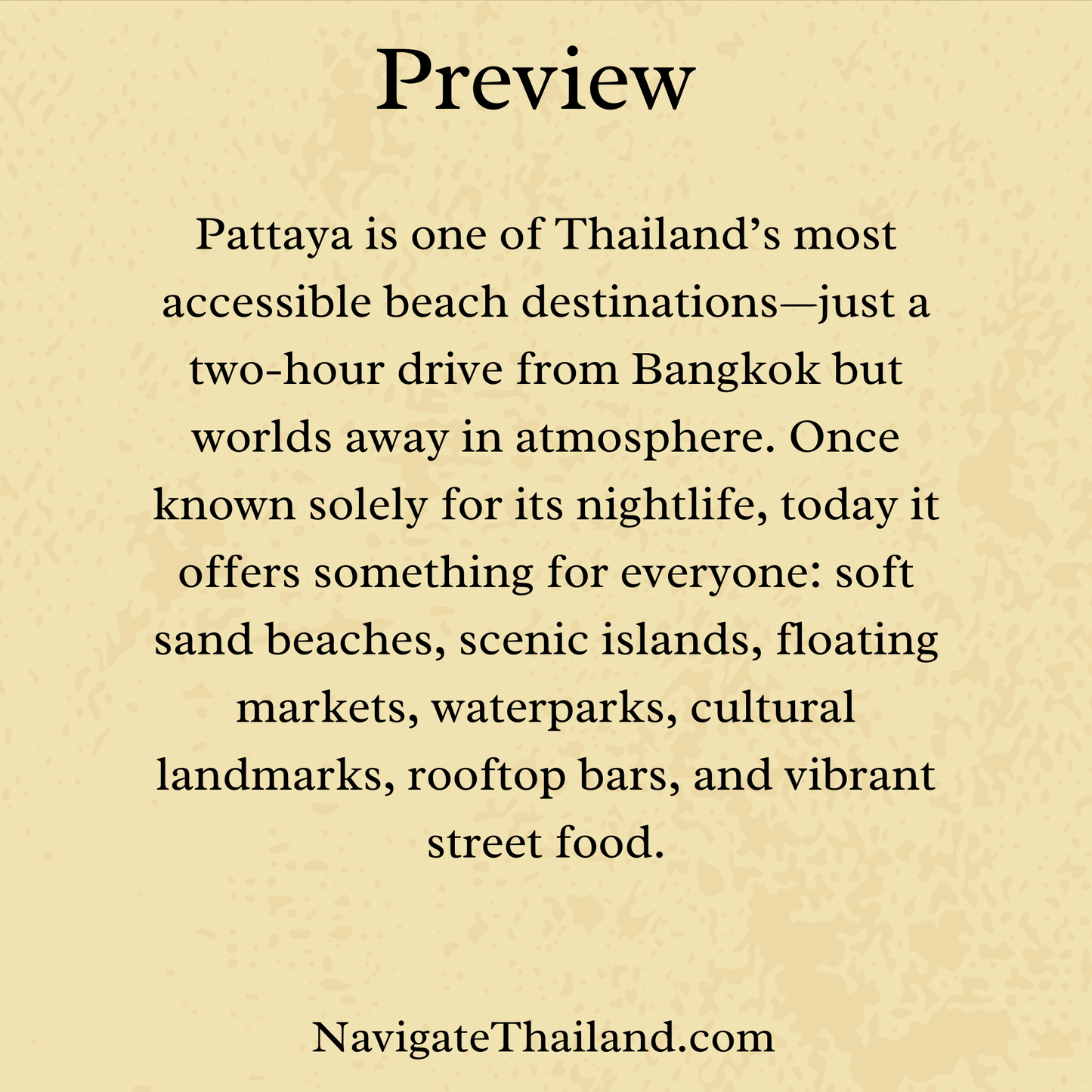 The Best 5 - Day Pattaya Itinerary - Navigate Thailand