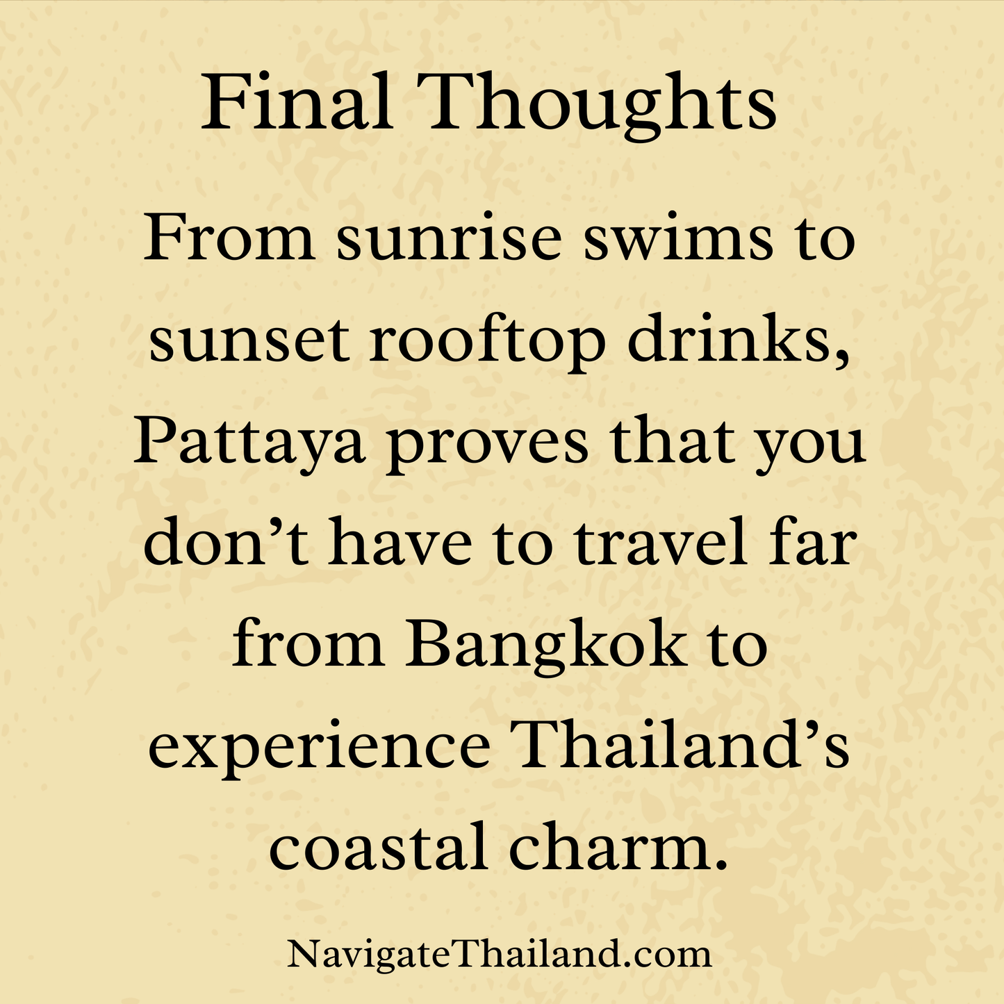 The Best 5 - Day Pattaya Itinerary - Navigate Thailand