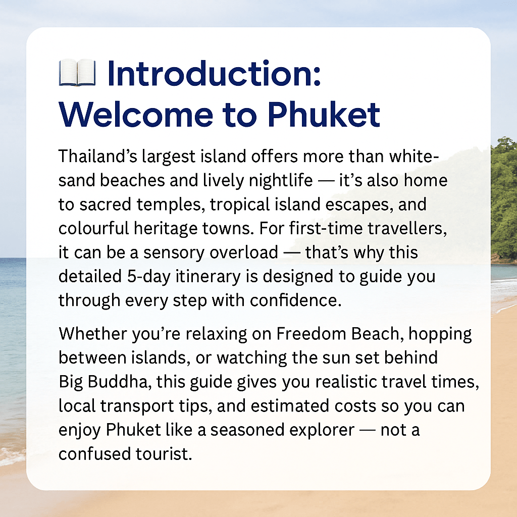 The Best 5 - Day Phuket Itinerary - Navigate Thailand