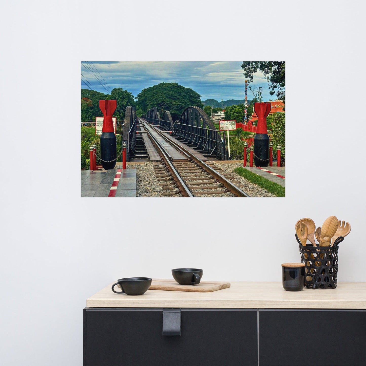 The River Kwai Legacy – Historic Bridge Poster (Kanchanaburi, Thailand) - Navigate Thailand