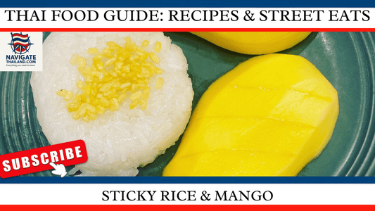 Picture of sticky rice & mango. Thumbnail for Thai food guide: traditional recipes & street food. Sticky rice & mango 