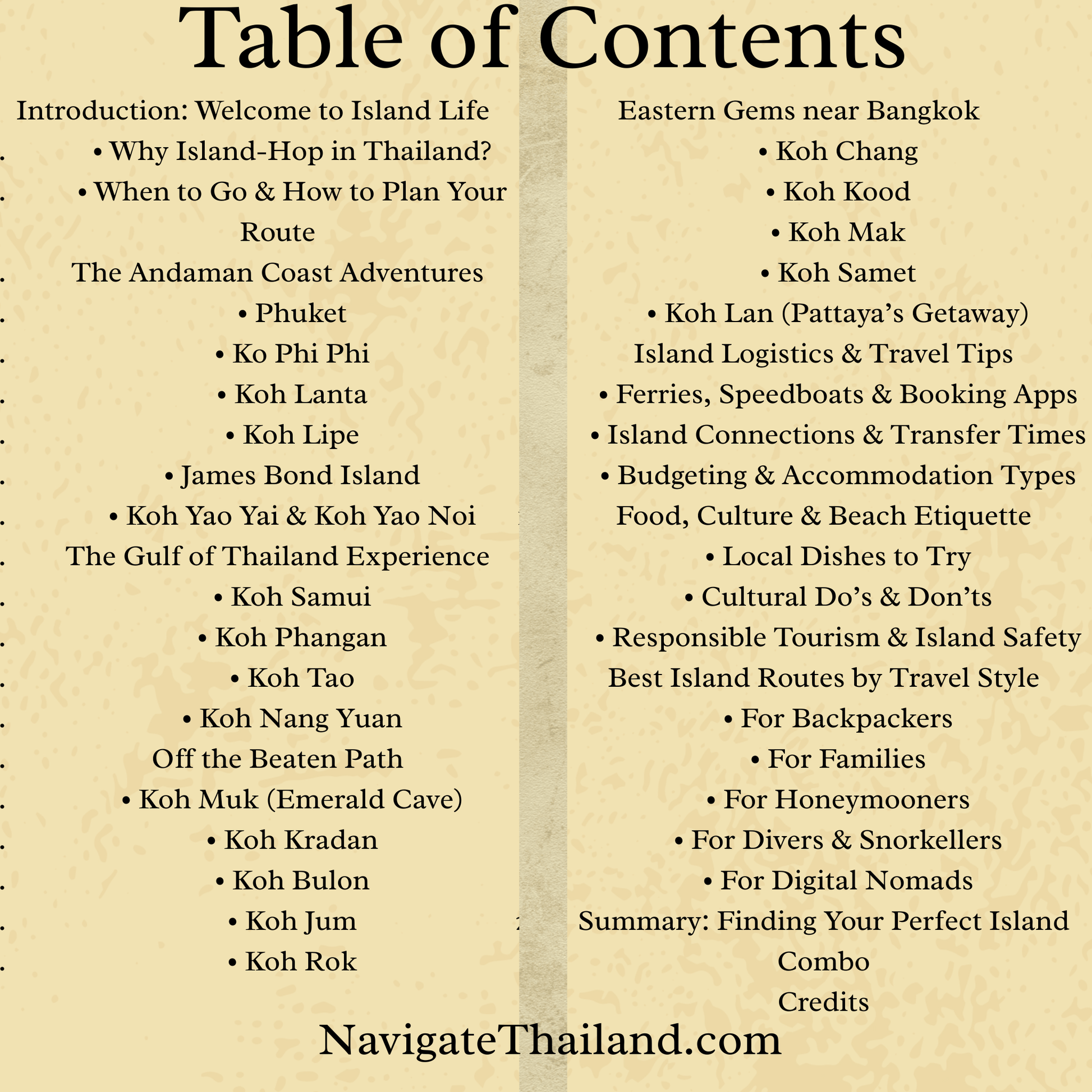 Island - Hopping Thailand: Your Ultimate Guide to Koh Samui, Phuket, Phi Phi, Lipe & More - Navigate Thailand