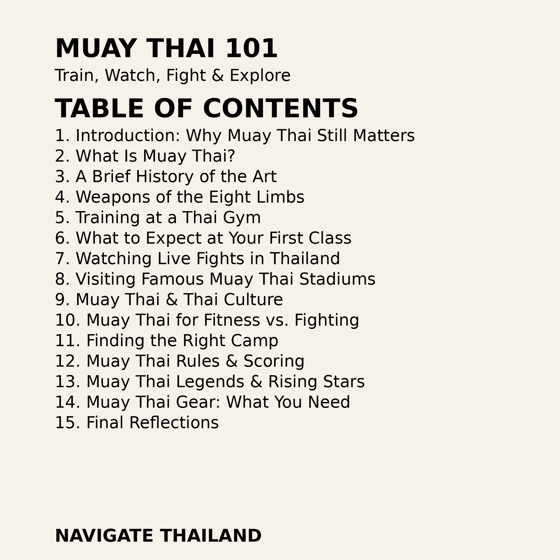 Muay Thai 101: Train, Watch, Fight & Explore Thailands National Sport - Navigate Thailand