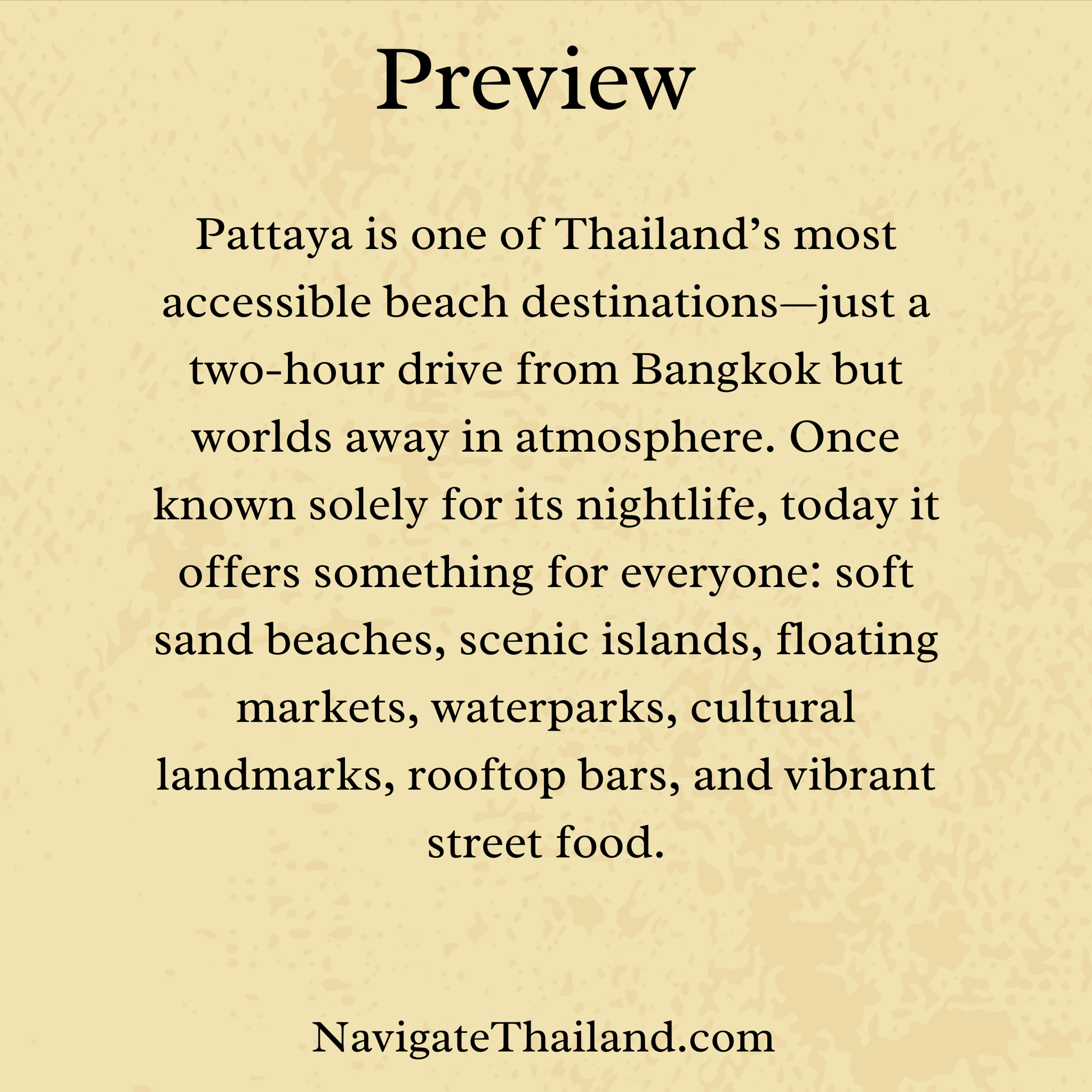 The Best 5 - Day Pattaya Itinerary - Navigate Thailand