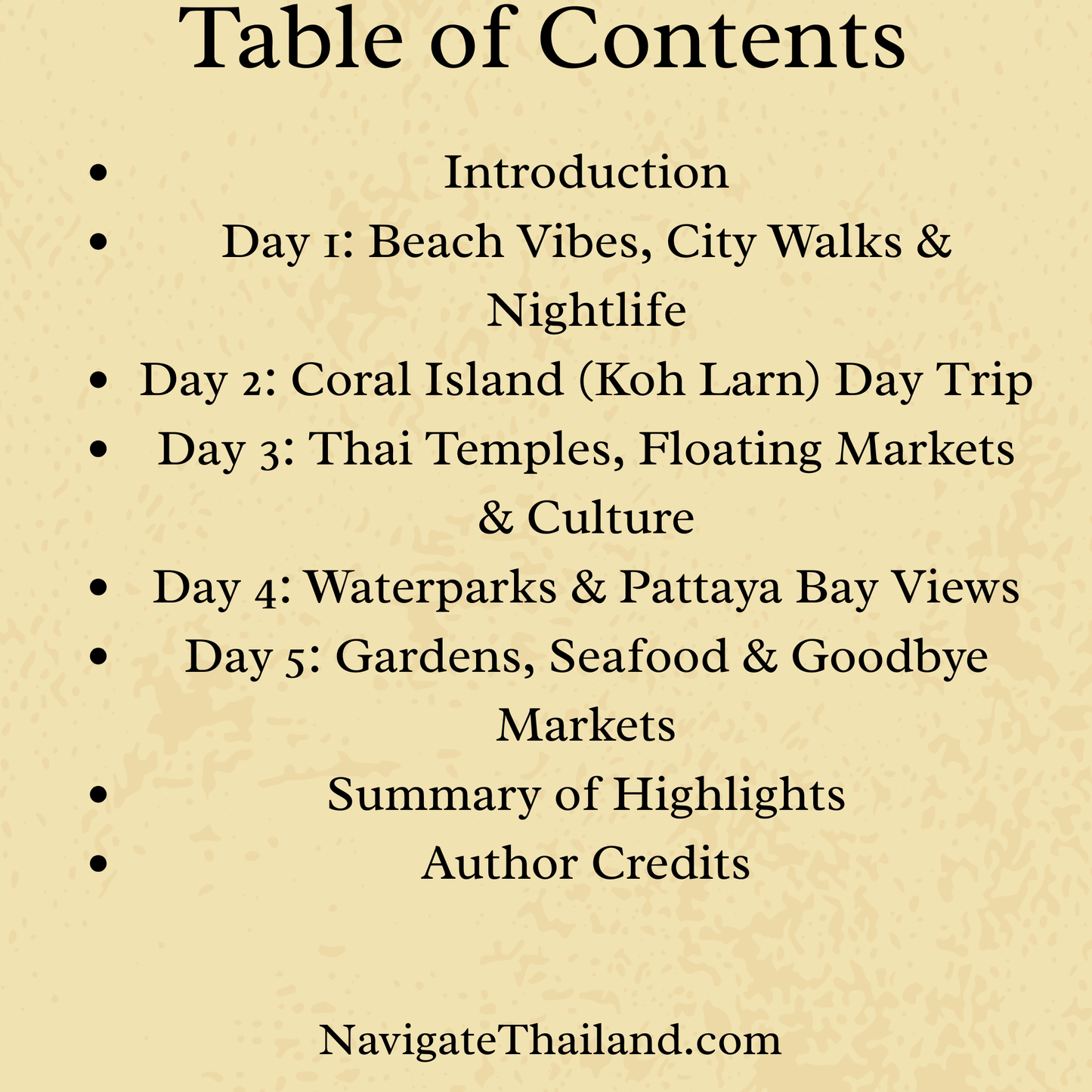 The Best 5 - Day Pattaya Itinerary - Navigate Thailand