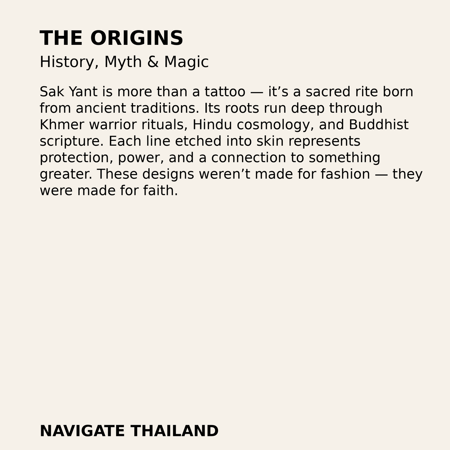 Traditional Sak Yant: History, Culture & Traditions - Navigate Thailand